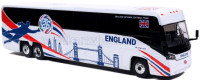 87-024 MCI D4520 England Soccer Team "The three Lions". Teambus zur Fußballweltmeisterschaft 2026. 1:87